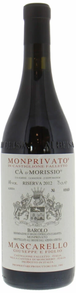 Barolo Riserva Monprivato Ca D'Morissio 2012- 2329292732